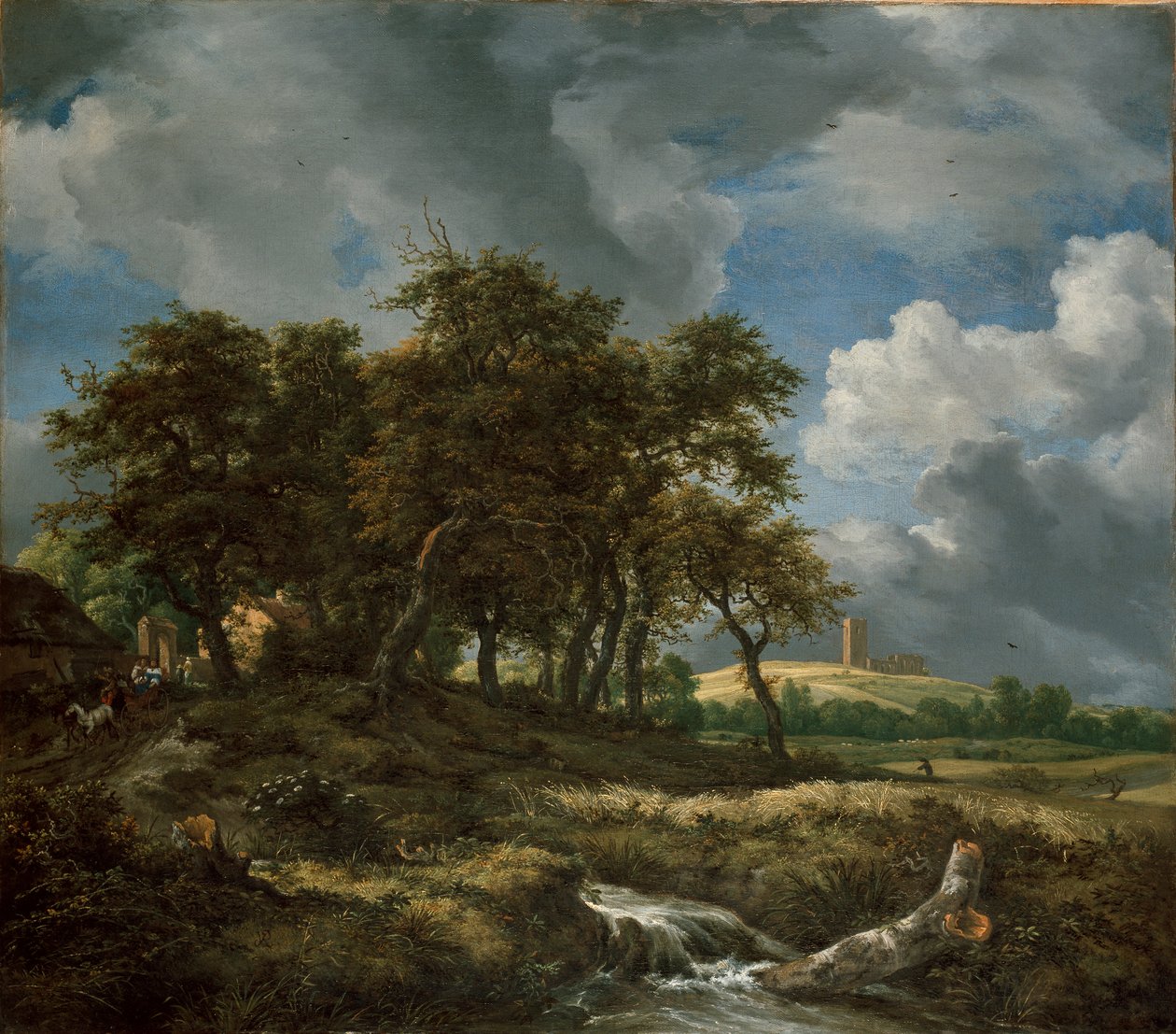 Landskap nära Muiderberg, tidigt 1650-tal av Jacob van Ruisdael