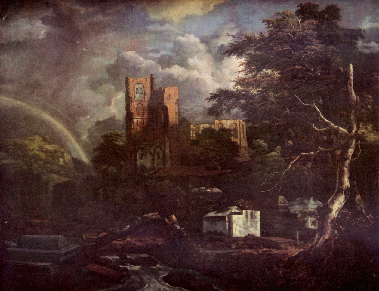 Spanska:  El cementerio judío Den judiska kyrkogården av Jacob van Ruisdael