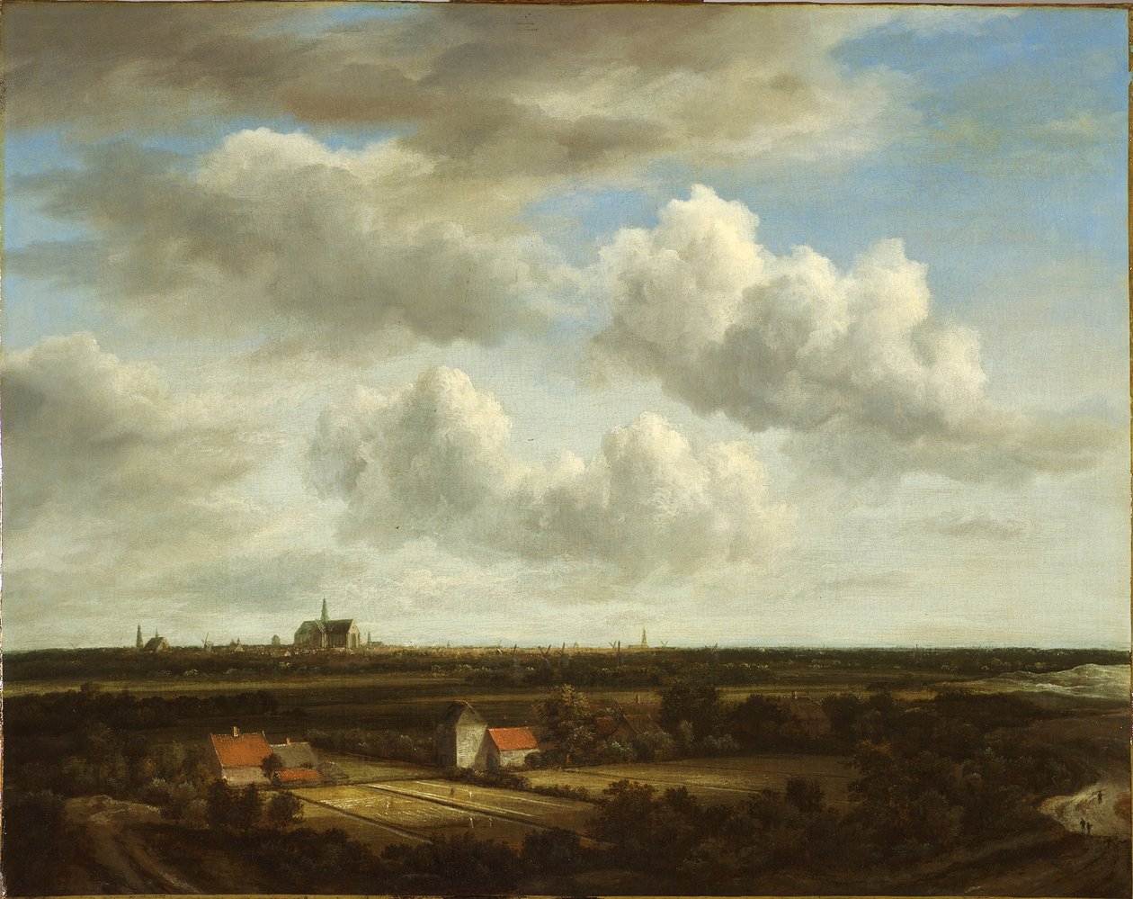 Utsikt över blekningsfält nära Haarlem av Jacob van Ruisdael