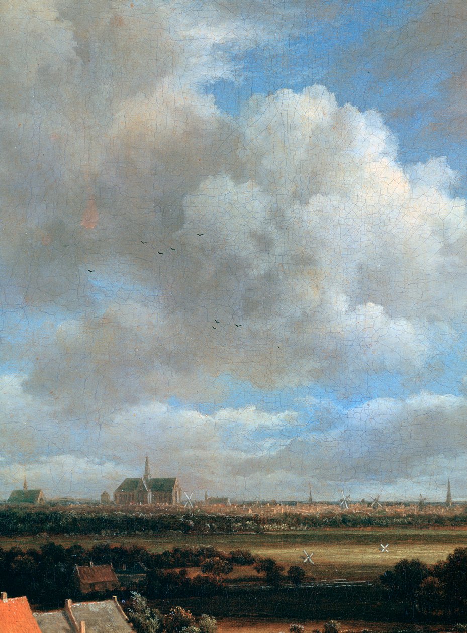 Vy över Haarlem, detalj, c1670 av Jacob van Ruisdael