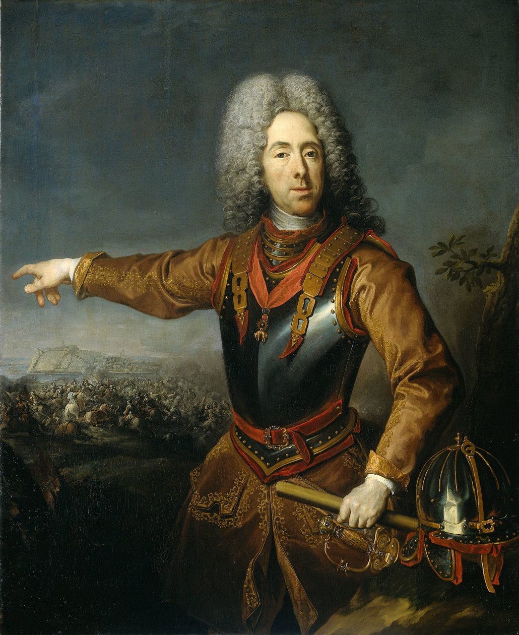 Porträtt av Eugene, Prince of Savoy av Jacob van Schuppen