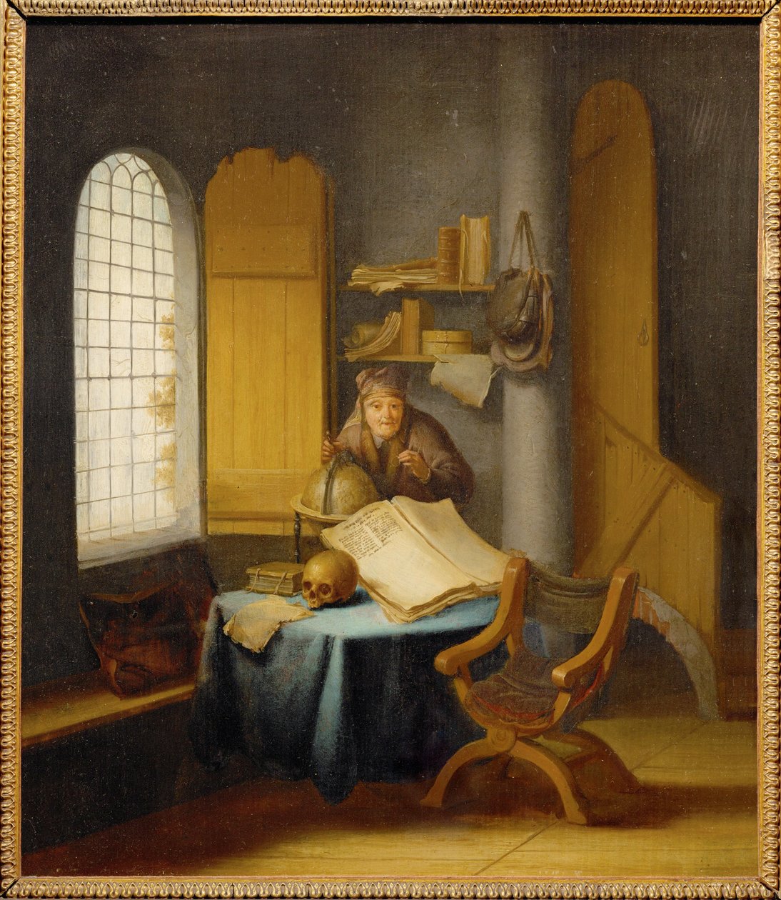 En akademiker i sitt arbetsrum... av Jacob van Spreeuwen