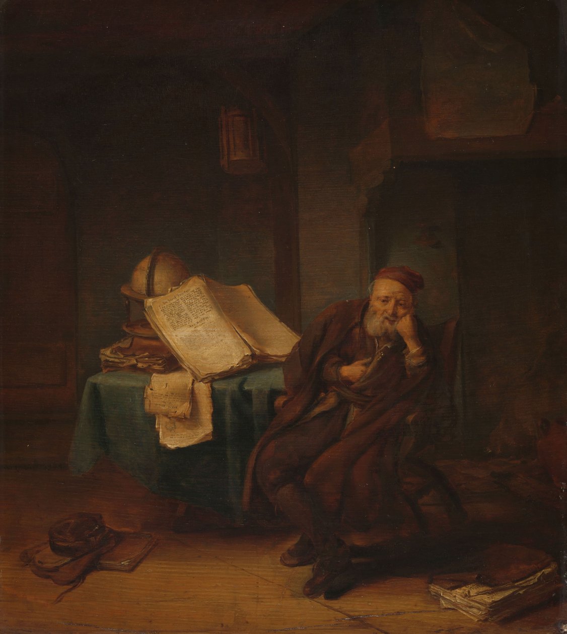 Filosofen i sitt arbetsrum av Jacob van Spreeuwen