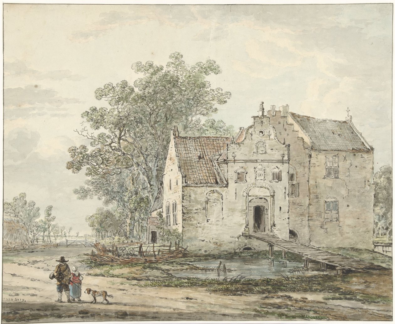 IJzendoorns slott i Betuwe av Jacob van Strij