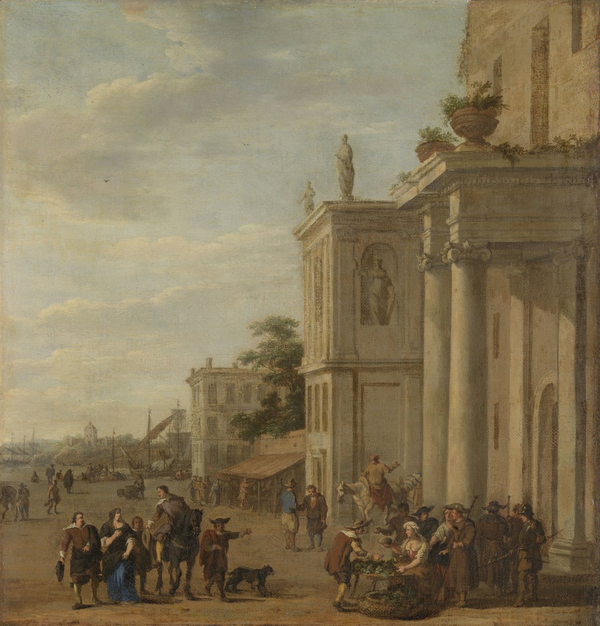 italiensk marknadsplats av Jacob van der Ulft
