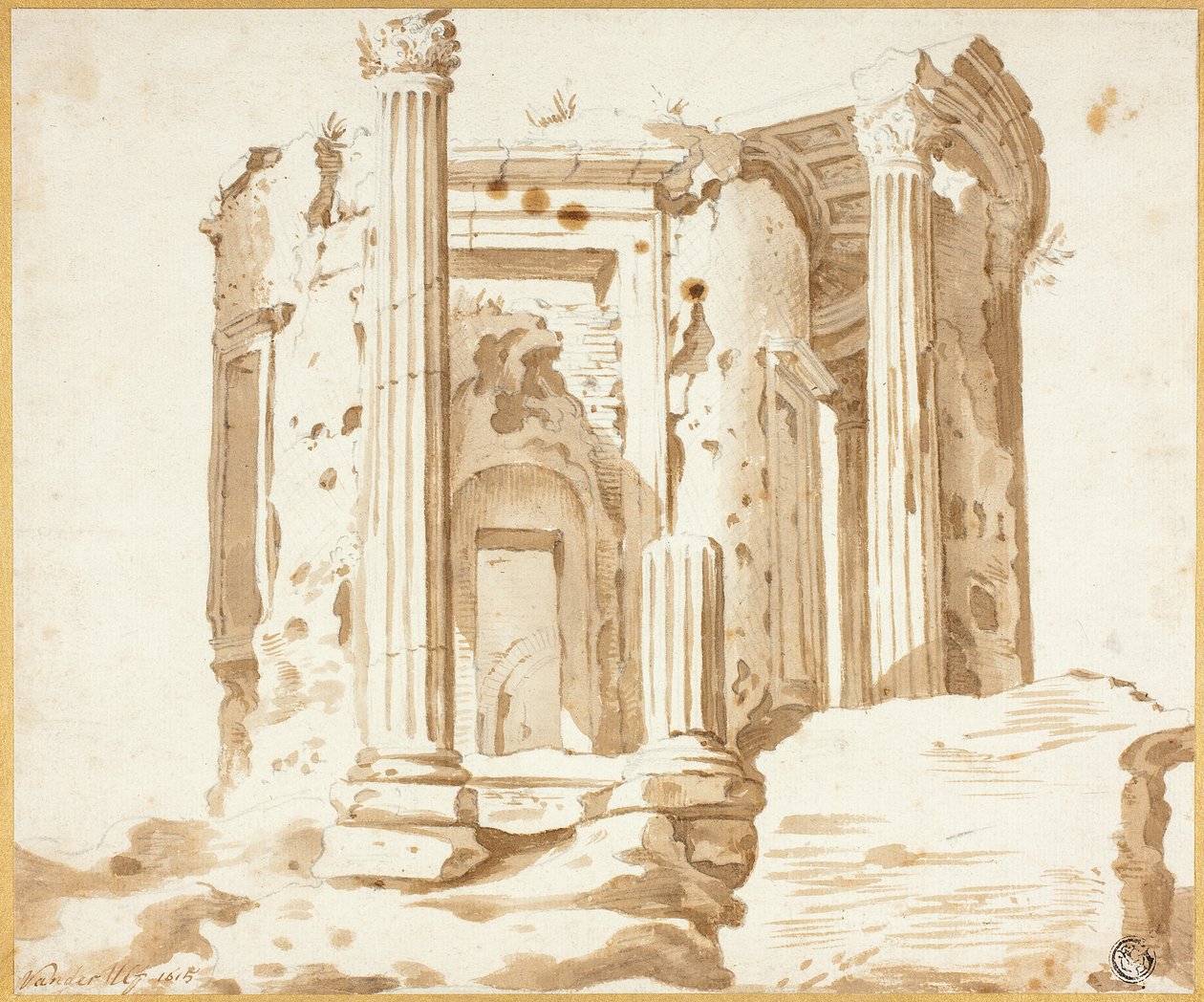 Templet i Tivoli av Jacob van der Ulft