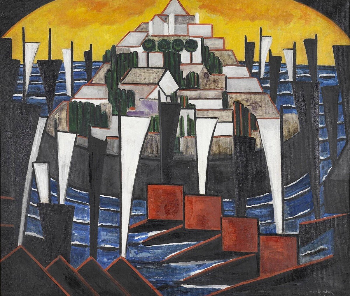 Bild no. 15 Segelboote  av Jacoba Berendina van Heemskerck van Beest