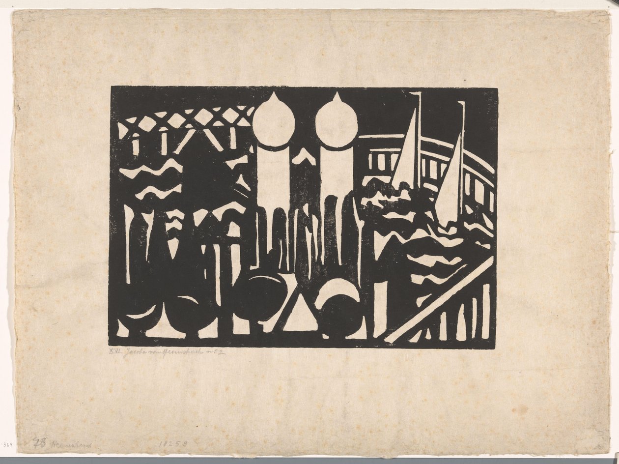 Komposition XVI nr. 2 (originaltitel på objekt) av Jacoba van Heemskerck (signed by artist)