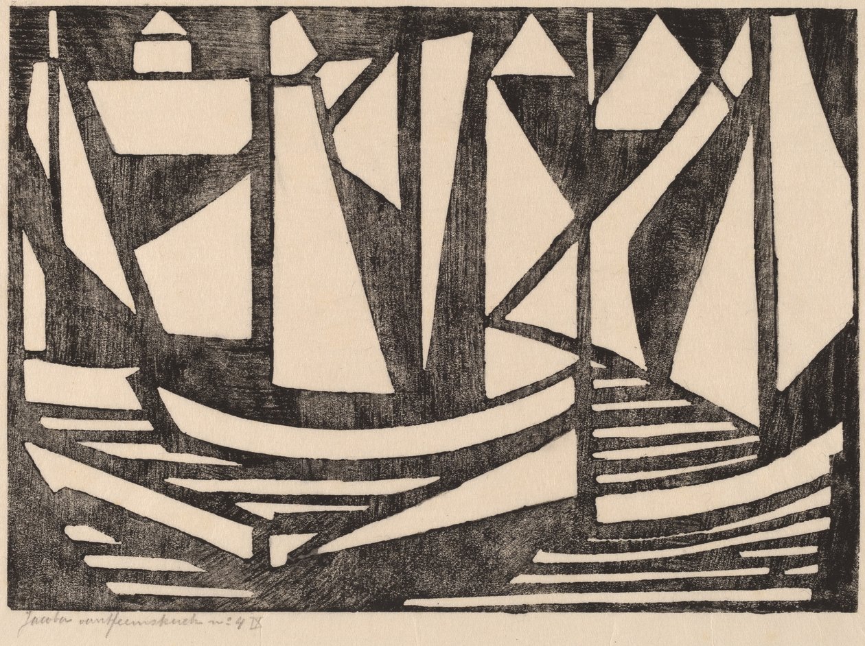 Båtar, 1915. av Jacoba van Heemskerck van Beest