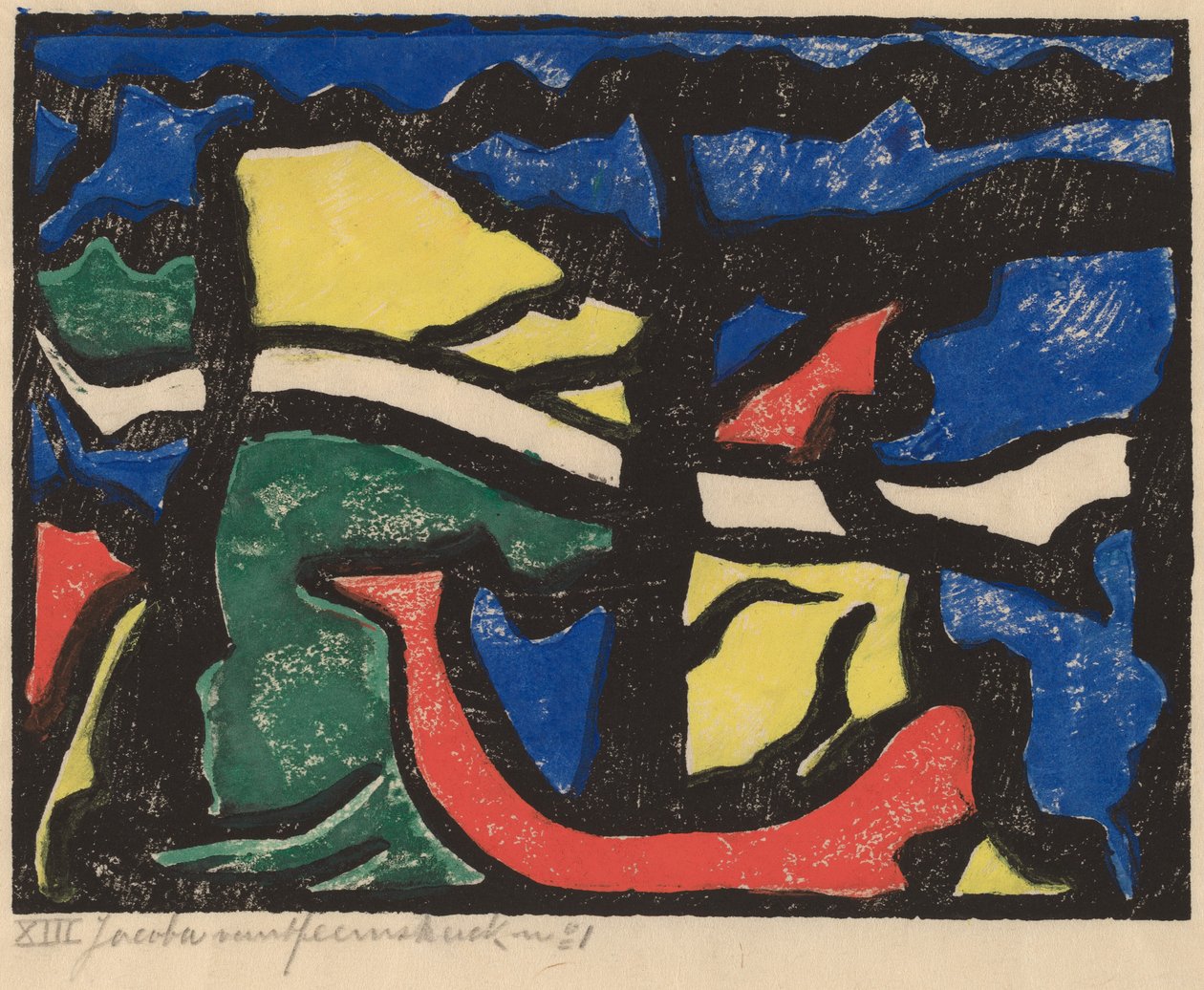 Komposition, 19141915. av Jacoba van Heemskerck van Beest