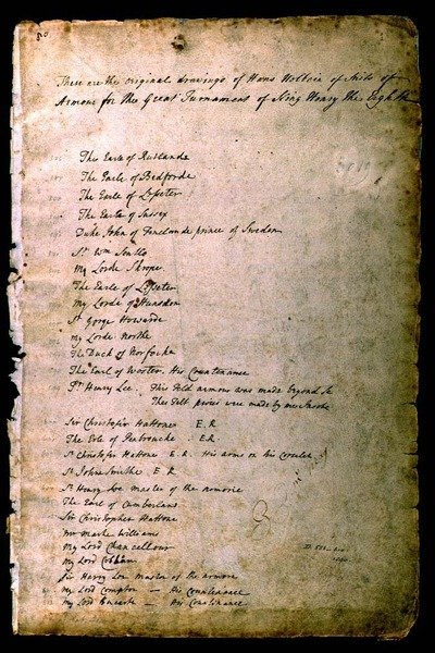 Index till Suits of Armor från An Elizabethan Armourers Album, c.1589 av Jacobe Halder