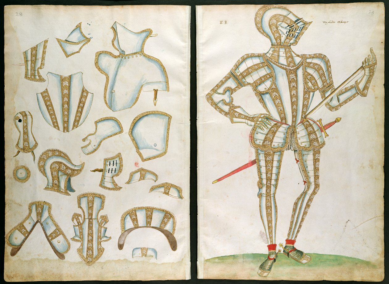 Suit of Armor for My Lorde Skrope, från `An Elizabethan Armourer