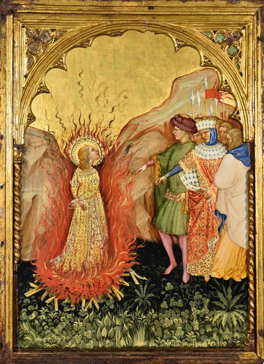 Saint Lucias martyrskap, ca 1410. av Jacobello del Fiore.