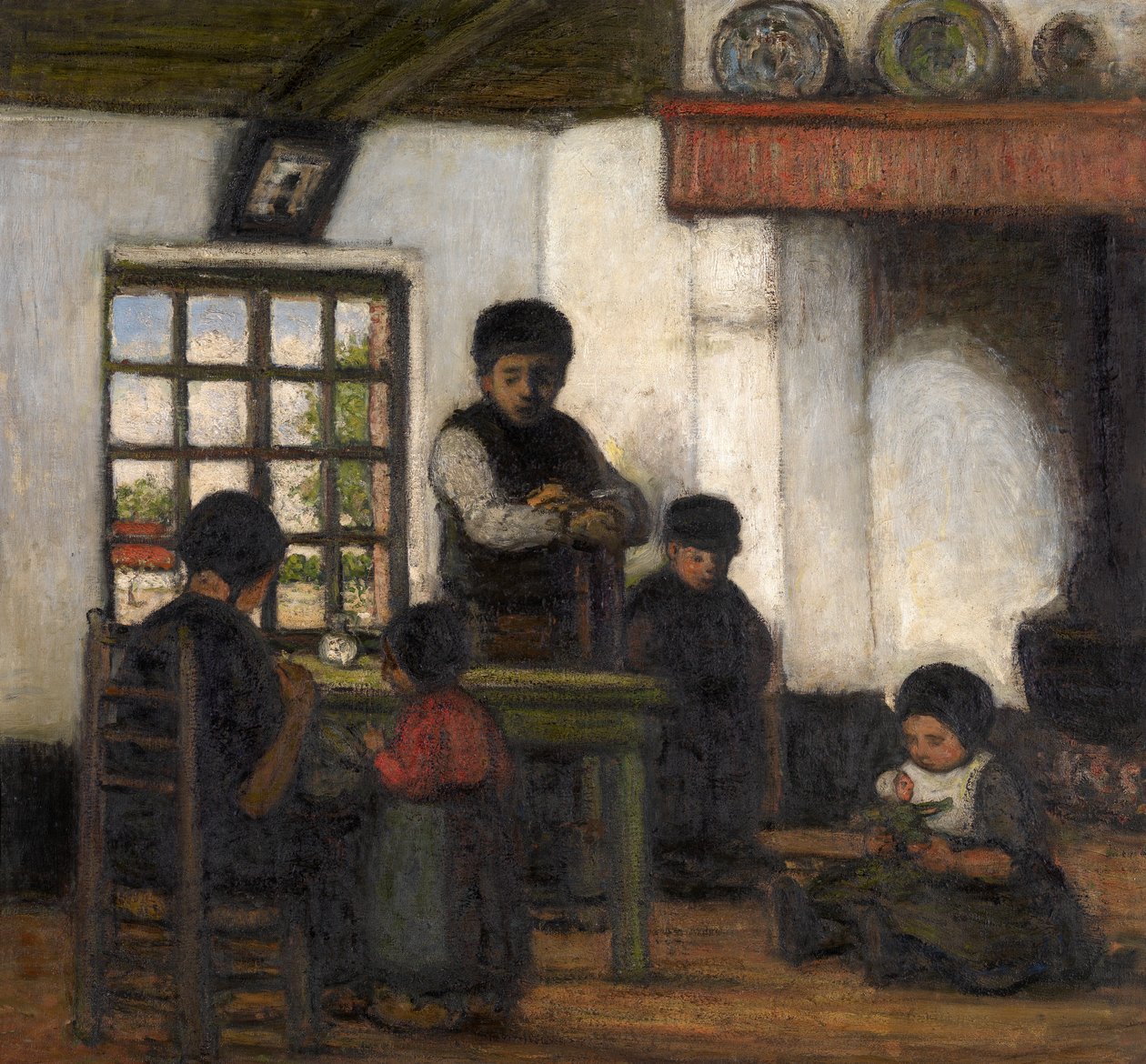 Interiör från Campine (olja på duk) av Jacobs Smits