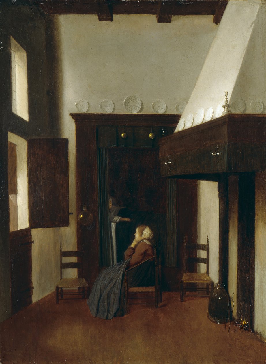 Den lilla sjuksköterskan, 1600-talet av Jacobus Vrel or Frel
