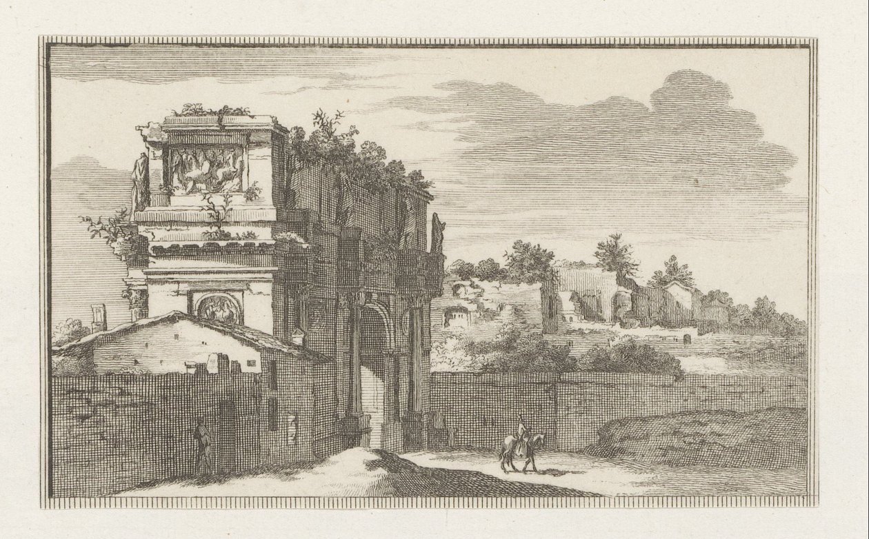 Konstantins båge i Rom Utsikt över Rom (serietitel) La Galerie agreable du mond (...) divisée en LXVI tomes...Cette partie comprend le Rome moderne (serietitel) Magesyn der Italiaense-byggnader (serietitel) av Jacobus Baptist