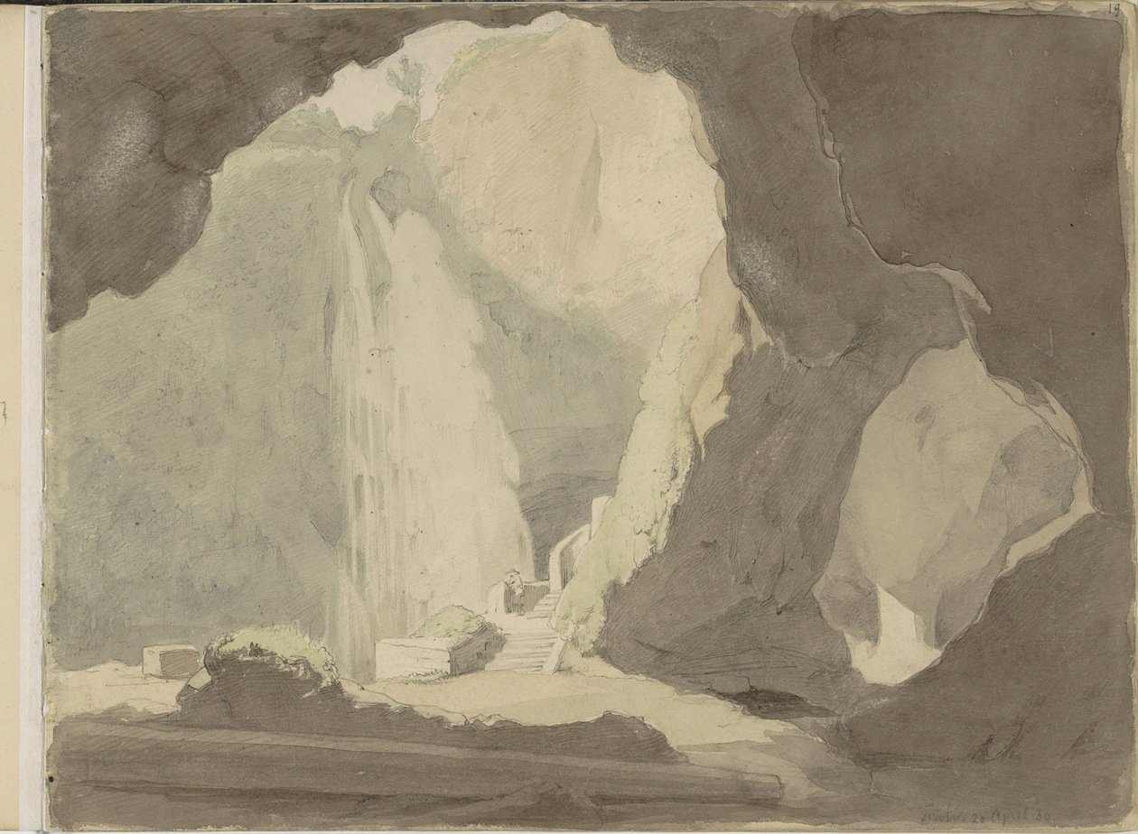 Vattenfall i Tivoli av Jacobus Everhardus Josephus van den Berg
