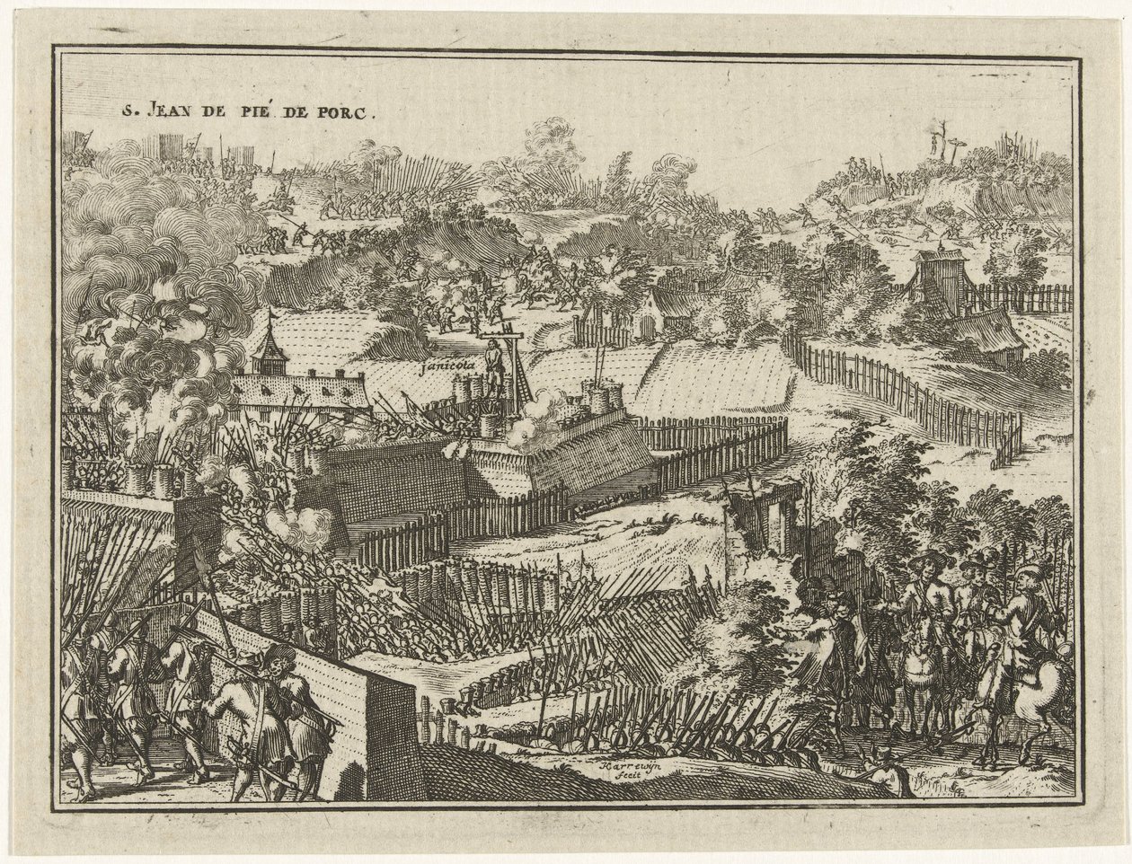 Erövring av S. Jean de Pié de Porc av Jacobus Harrewijn