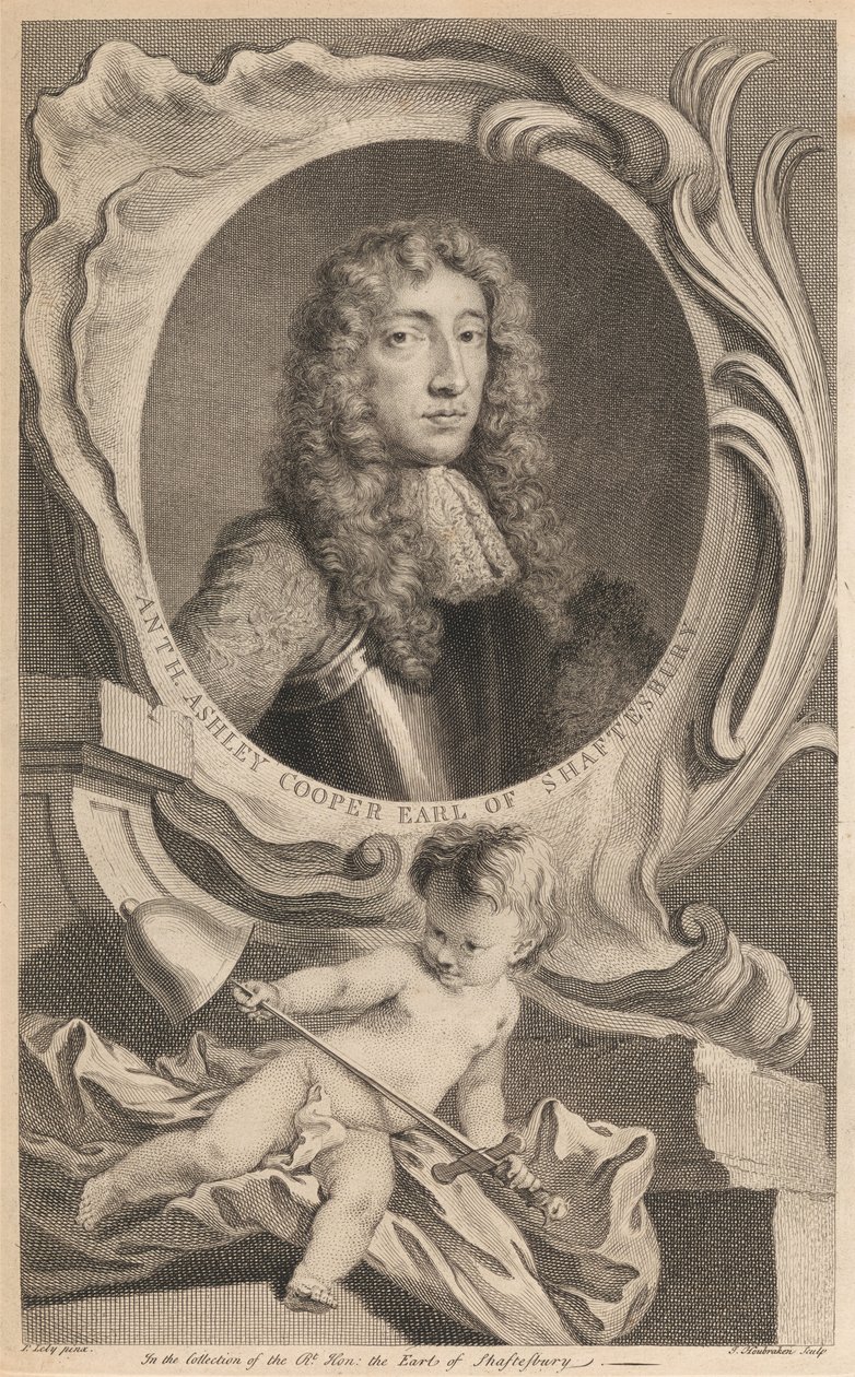 Anthony Ashley Cooper, earl av Shaftesbury av Jacobus Houbraken