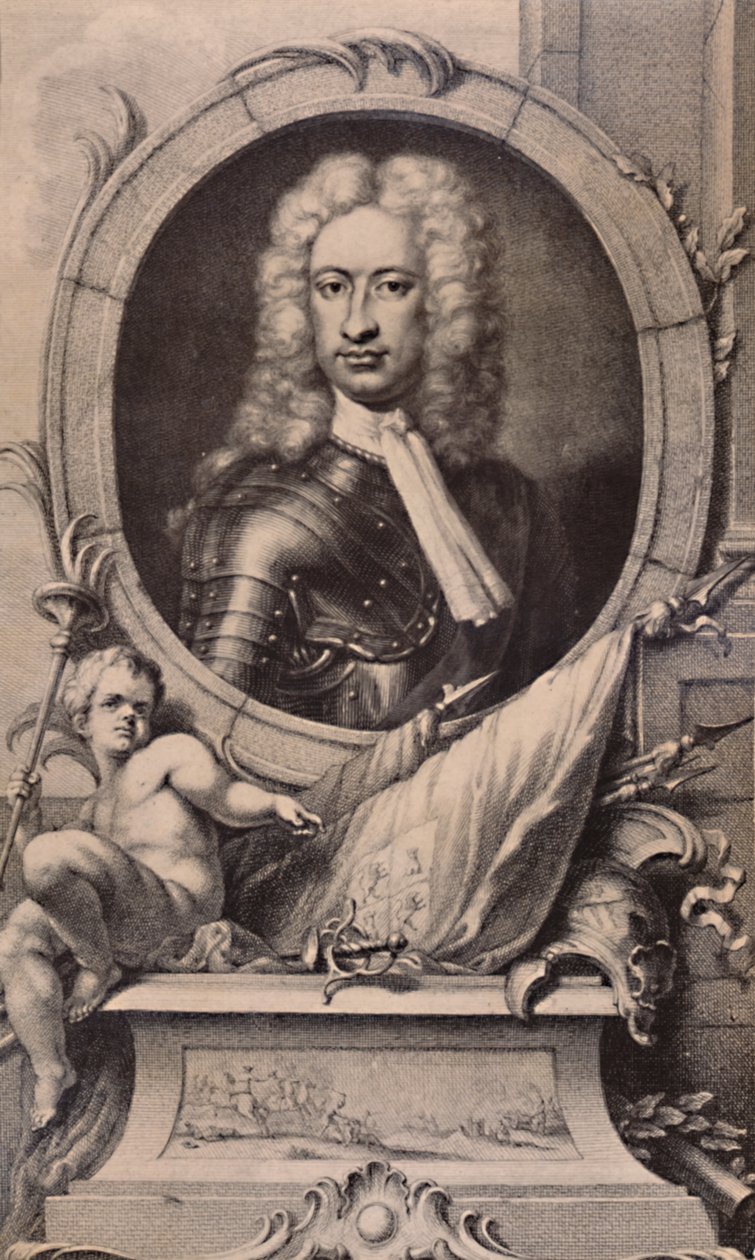 Charles Mordaunt, Earl of Peterborough och Monmouth, engelsk soldat, c1740 1894 av Jacobus Houbraken