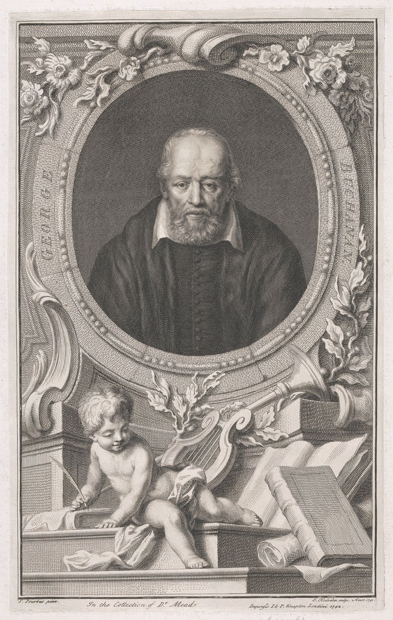 George Buchanan av Jacobus Houbraken
