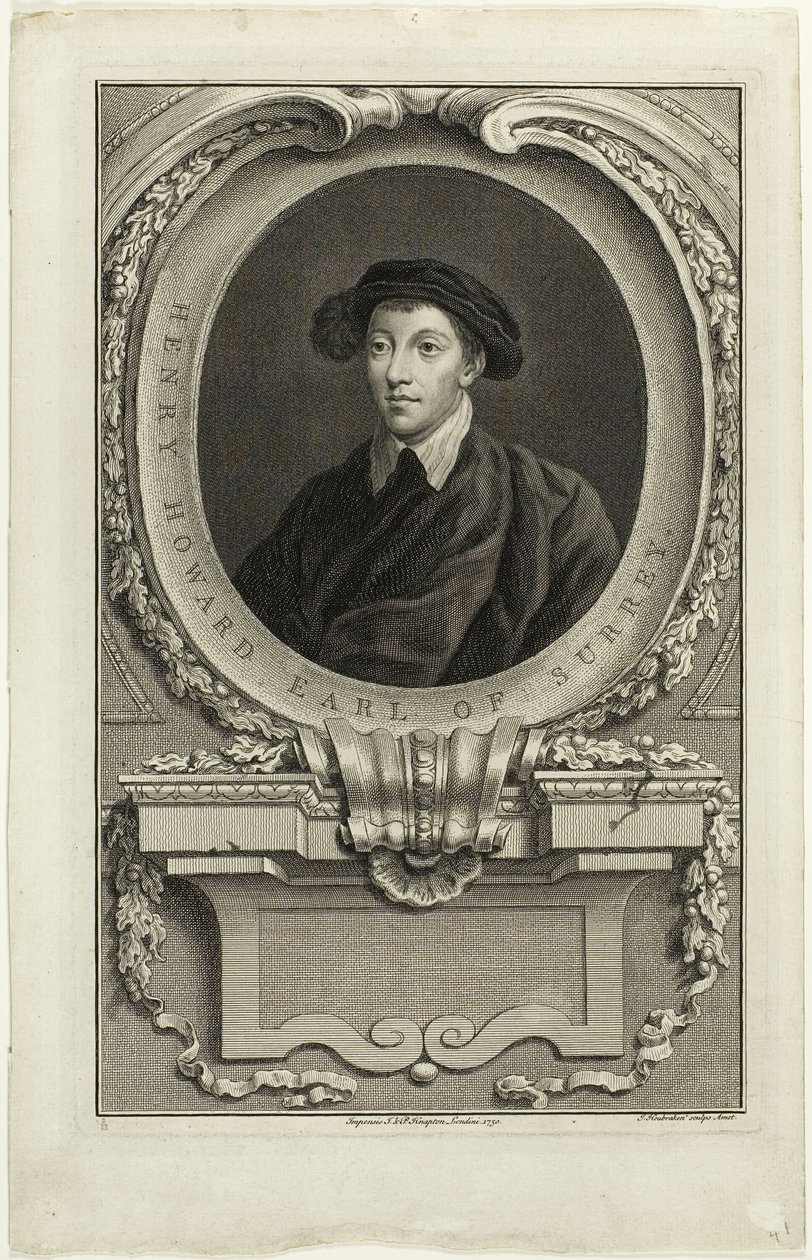 Henry Howard, earl av Surrey av Jacobus Houbraken