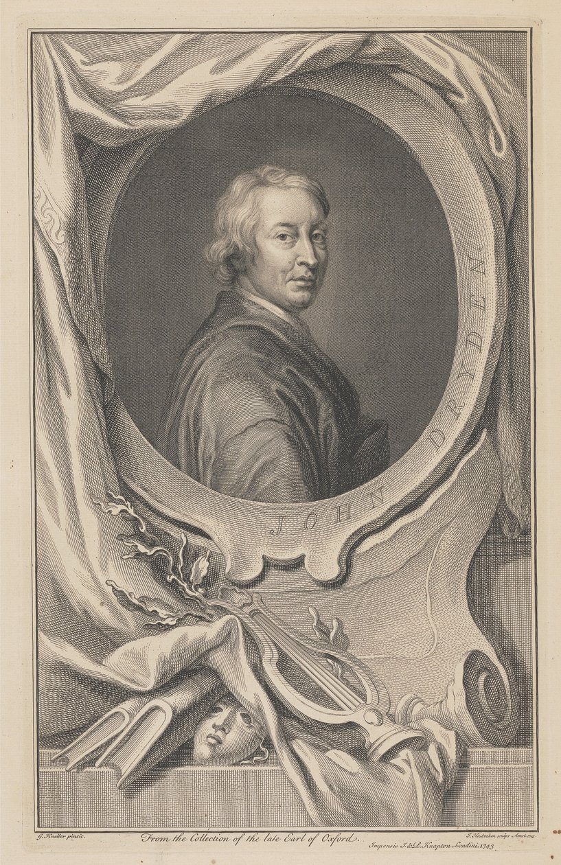 John Dryden av Jacobus Houbraken