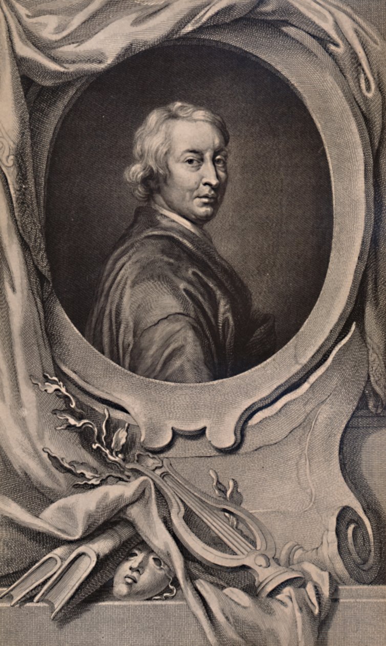 John Dryden, engelsk poet och dramatiker, c1743 1894 av Jacobus Houbraken