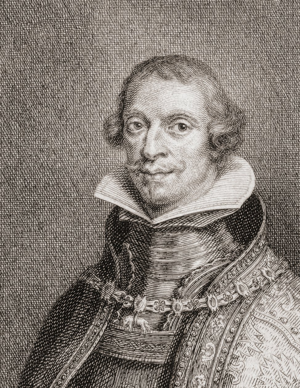 Kung Filip IV av Spanien, Felipe IV, porträtt (gravyr) av Jacobus Houbraken