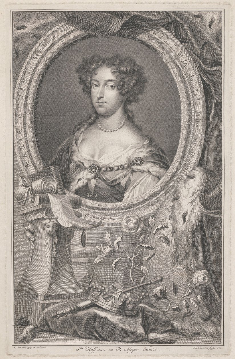 Queen Mary II av Jacobus Houbraken