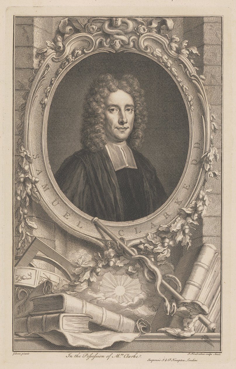 Samuel Clarke av Jacobus Houbraken