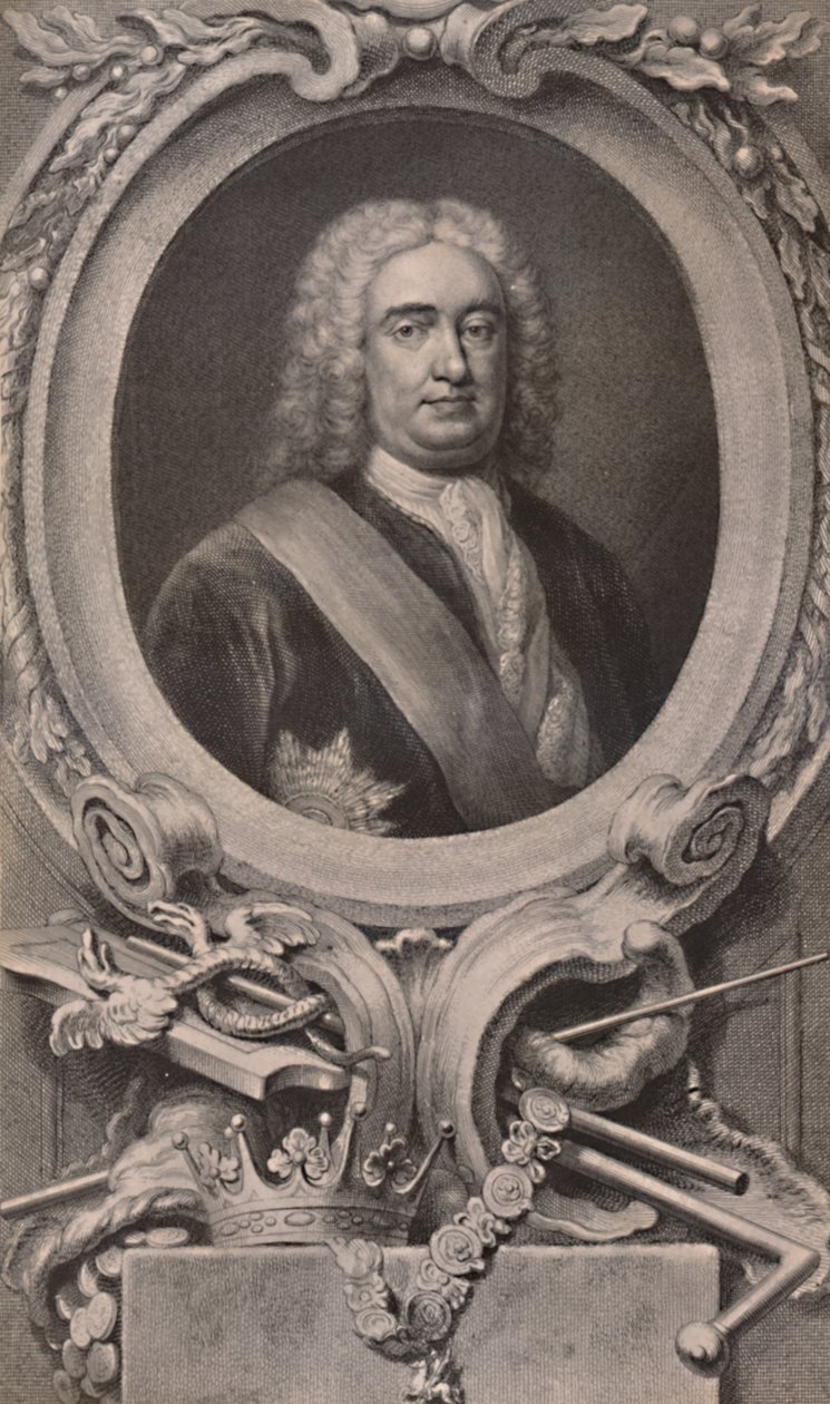 Sir Robert Walpole, engelsk statsman och premiärminister, c1746 1894 av Jacobus Houbraken