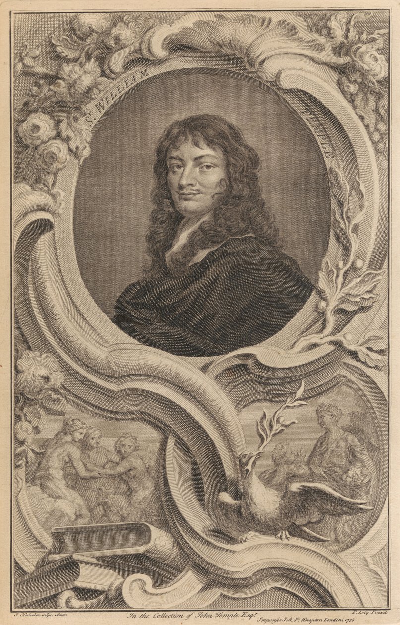 Sir William Temple, förste baronet av Jacobus Houbraken