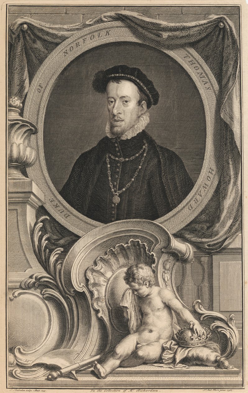Thomas Howard, hertig av Norfolk av Jacobus Houbraken