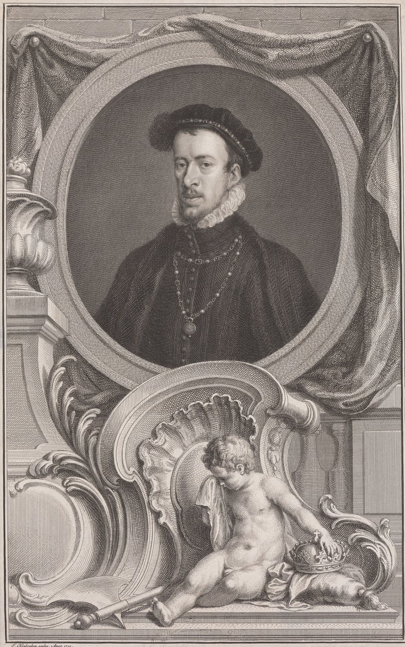 Thomas Howard, hertig av Norfolk av Jacobus Houbraken