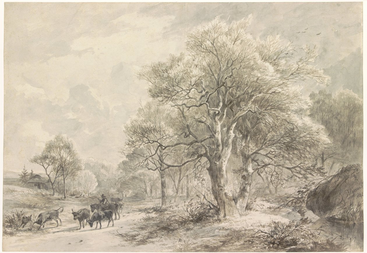Vinterlandskap av Jacobus Pelgrom