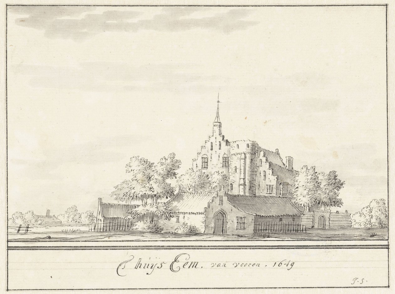 Huset Eem Huset Eem, framifrån. 1649 (titel på objekt) av Jacobus Stellingwerff