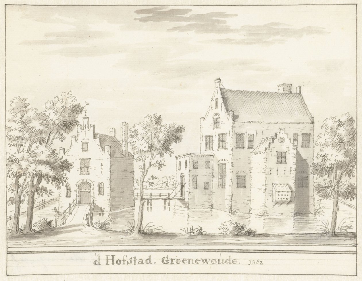 Slottet Groenewoude nära Woudenberg, 1382 