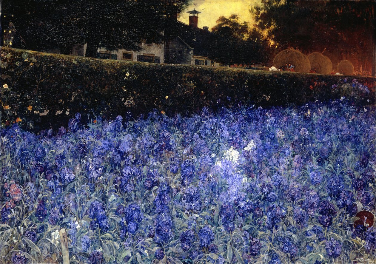 juli (‘Summer Luxuriance’), ca 1890-1910 (olja på duk) av Jacobus van Looy