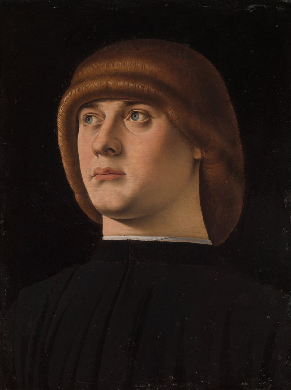 Porträtt av en ung man, ca 1480 av Jacometto Veneziano