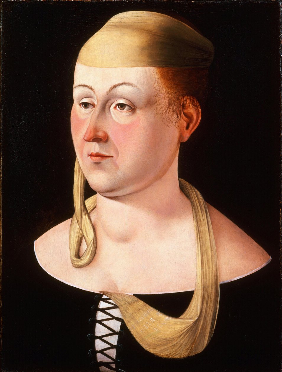 Italienska: Ritratto di donna Porträtt av en dam av Jacometto Veneziano
