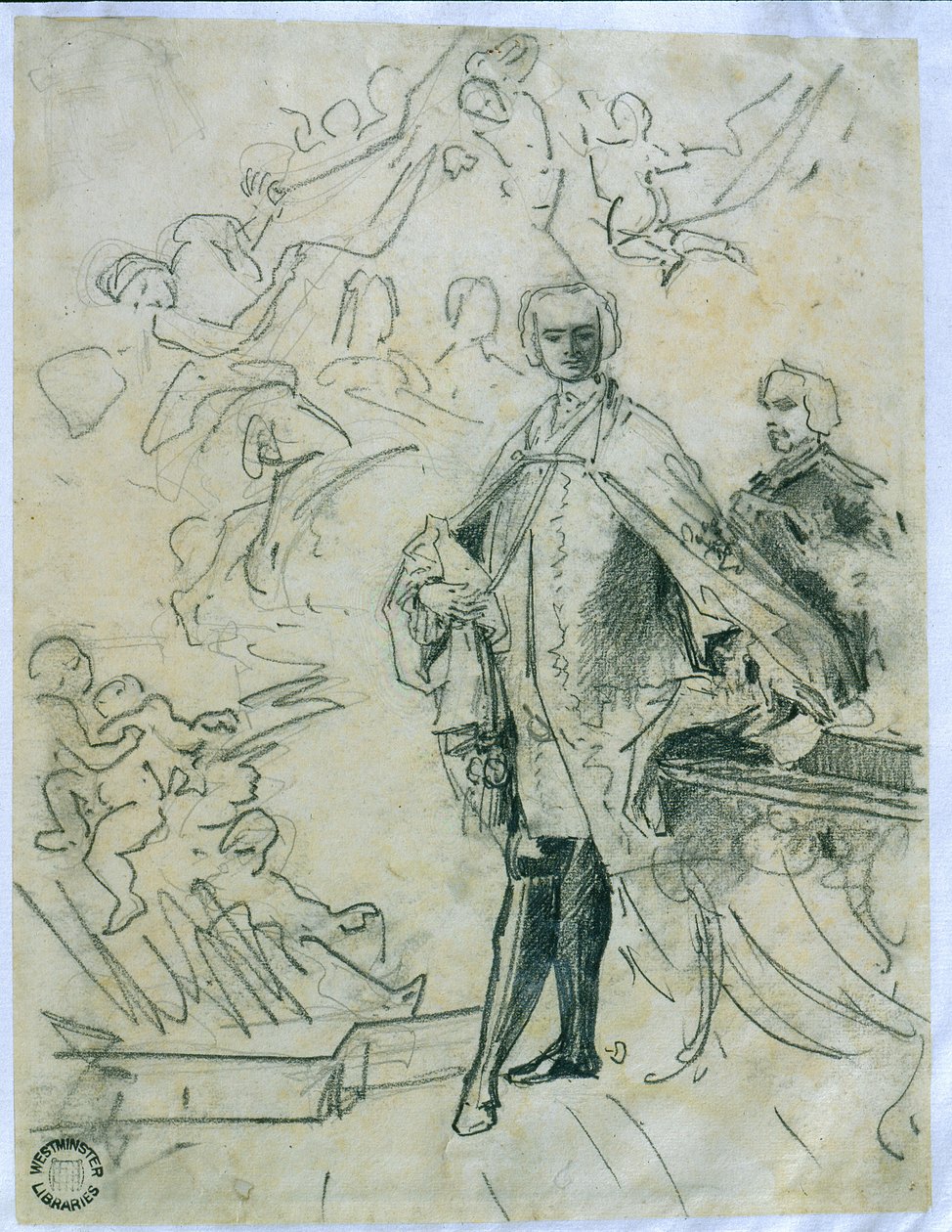 Skiss av Carlo Broschi 
