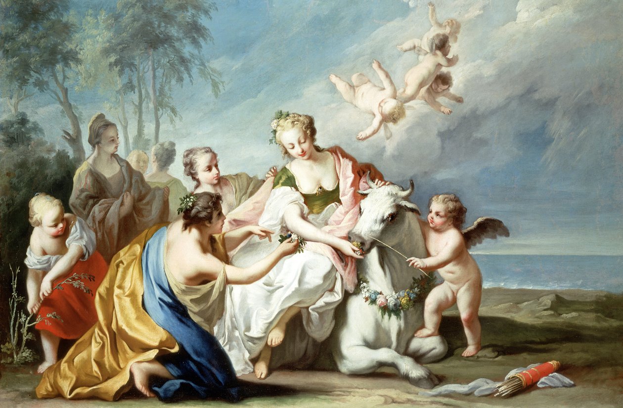 Europas våldtäkt av Jacopo Amigoni