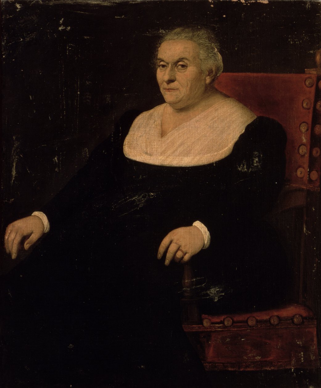 Porträtt av en kvinna av Jacopo Bassano
