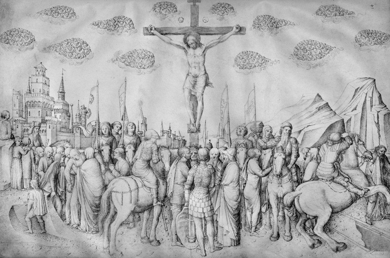 Crucifixion, från Jacopo Bellini