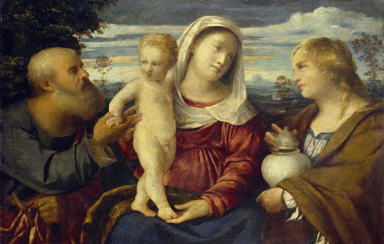 Heligt samtal, 1500-talet av Jacopo Palma
