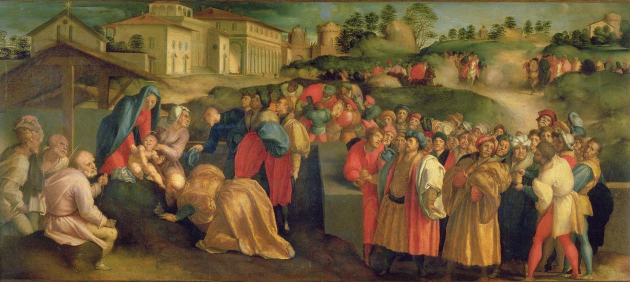 De tre konungarnas tillbedjan av Jacopo Pontormo