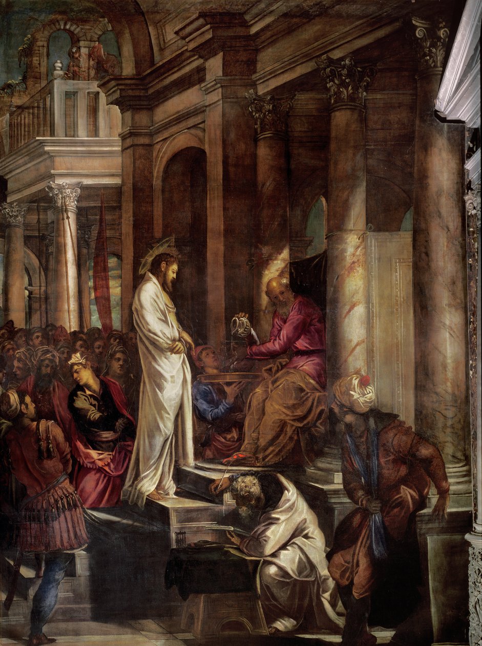 Kristus före Pilatus, ca 1566-67 av Jacopo Robusti Tintoretto