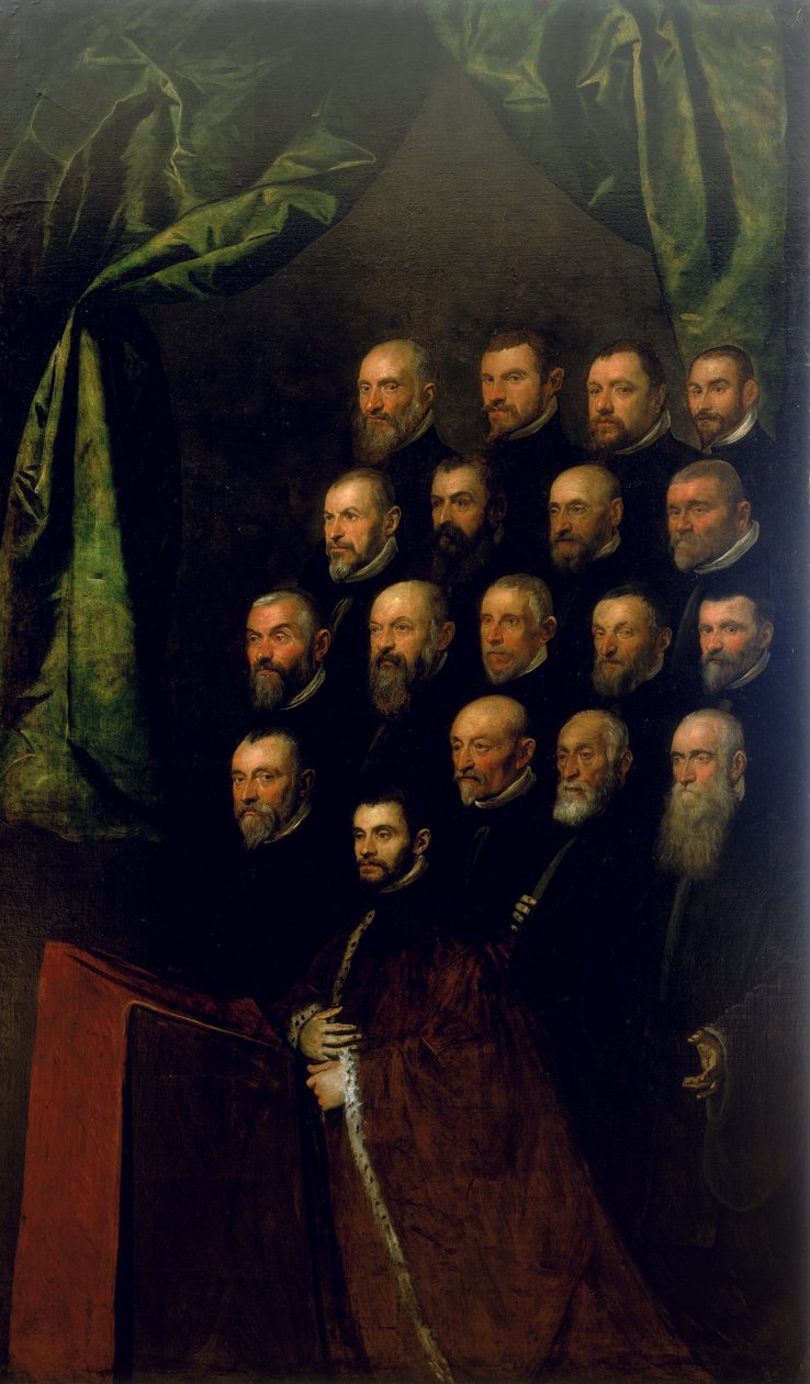Medlemmar i ett brödraskap av Jacopo Robusti Tintoretto