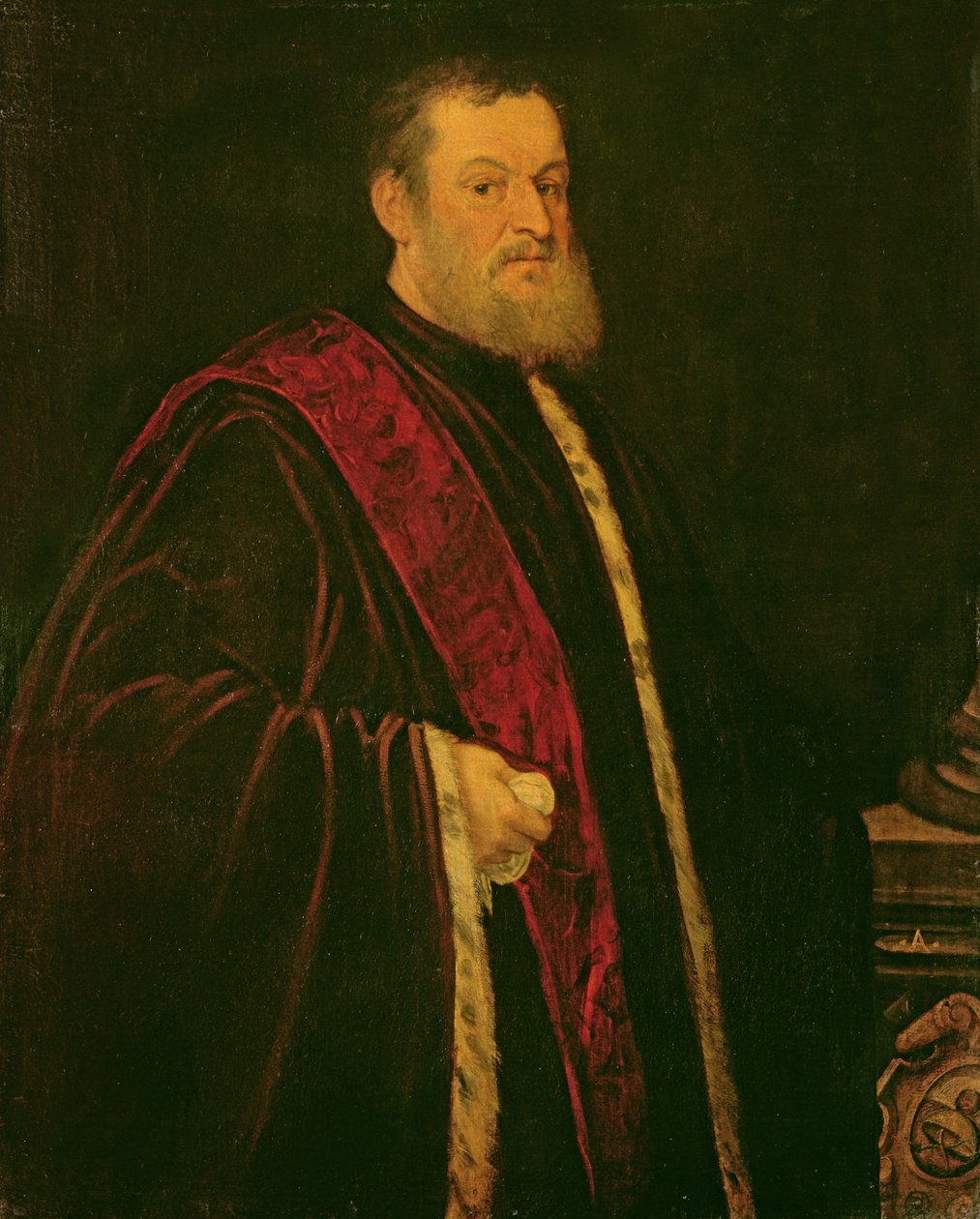 Porträtt av Andrea Cappello av Jacopo Robusti Tintoretto